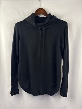 Women’s Lety & Me Small Black Mockturtleneck Sweatshirt